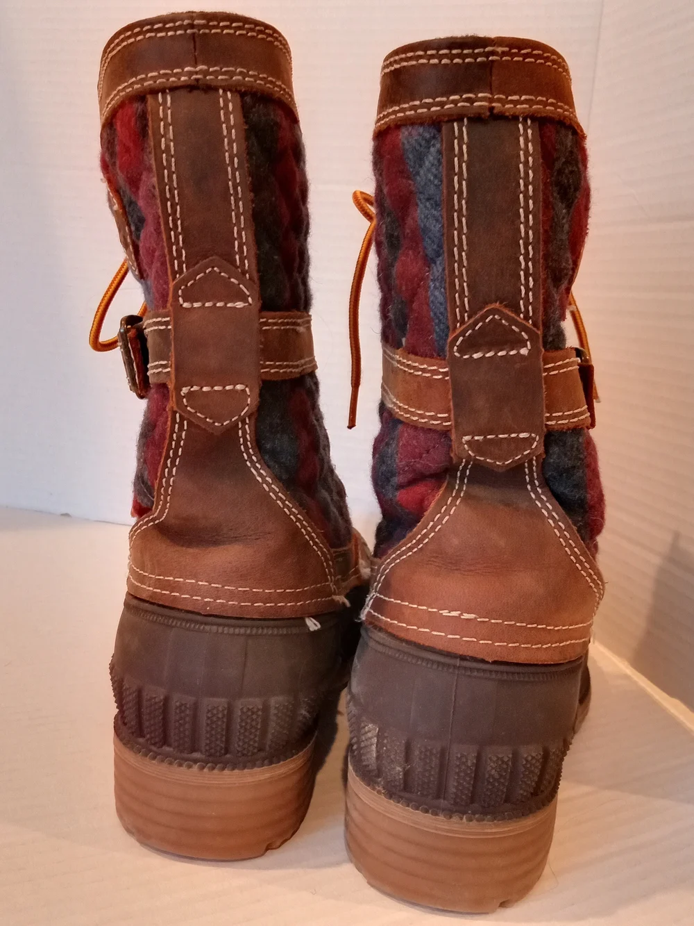Kamik Sienna Plaid Insulated Winter Rain Boots Women's Size 9